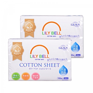 Lily Bell/丽丽贝尔抽取式一次性洁面洗脸巾棉柔巾110枚*2包